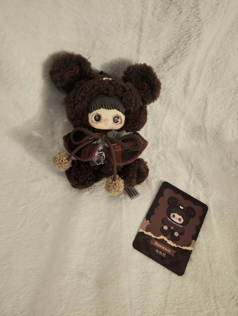 SURE FUN Maymei Brownie Tiny Bear Cookie Plush Pendent 🍩🥣